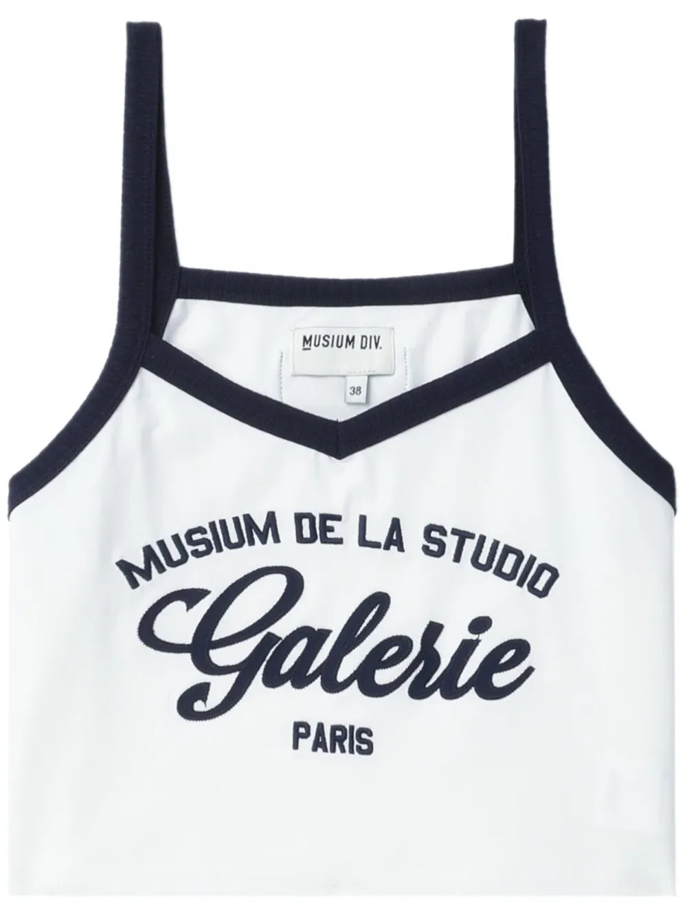 Logo-Embroidered Cropped Tank Top