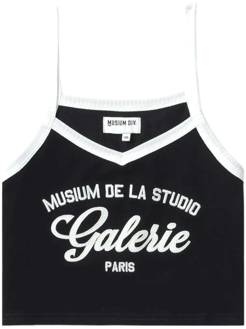 Logo-Embroidered Cropped Tank Top