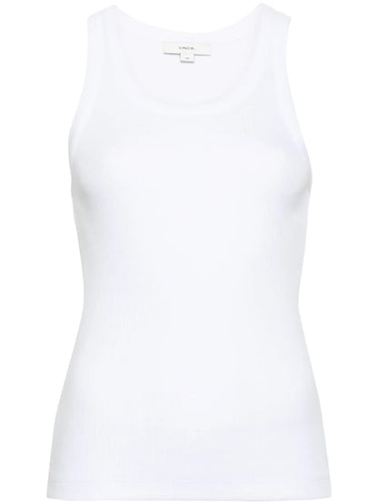 Scoop-Neck Ribbed Tank Top