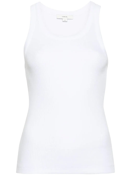 Scoop-Neck Ribbed Tank Top