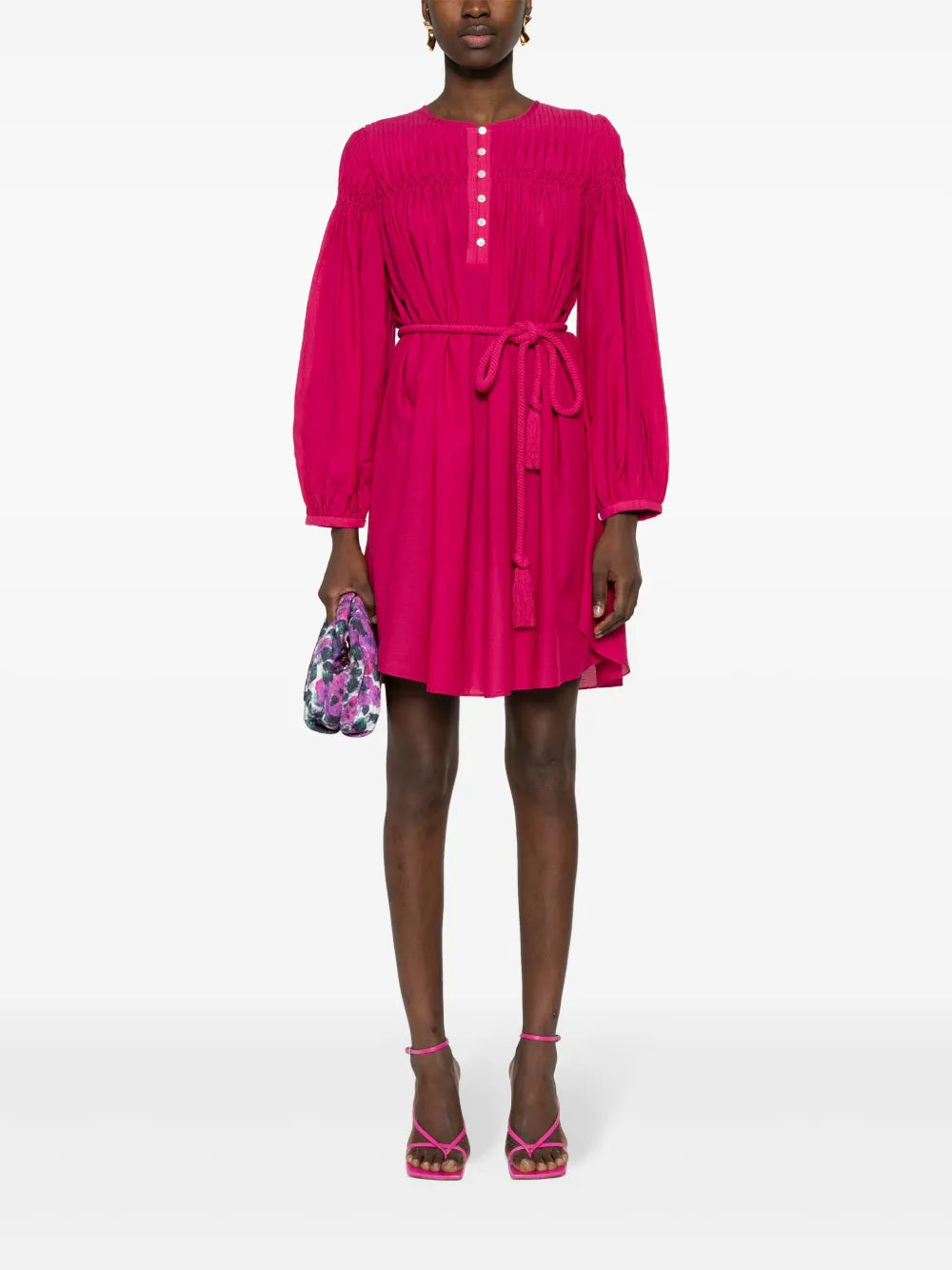 Adeliani Pintuck-Detail Dress