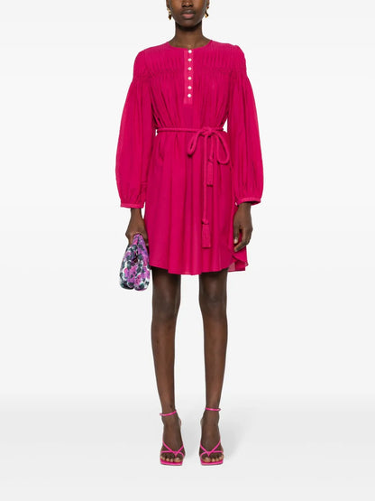 Adeliani Pintuck-Detail Dress