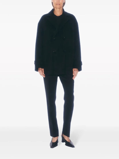 Double-Breasted Wool-Cashmere Coat