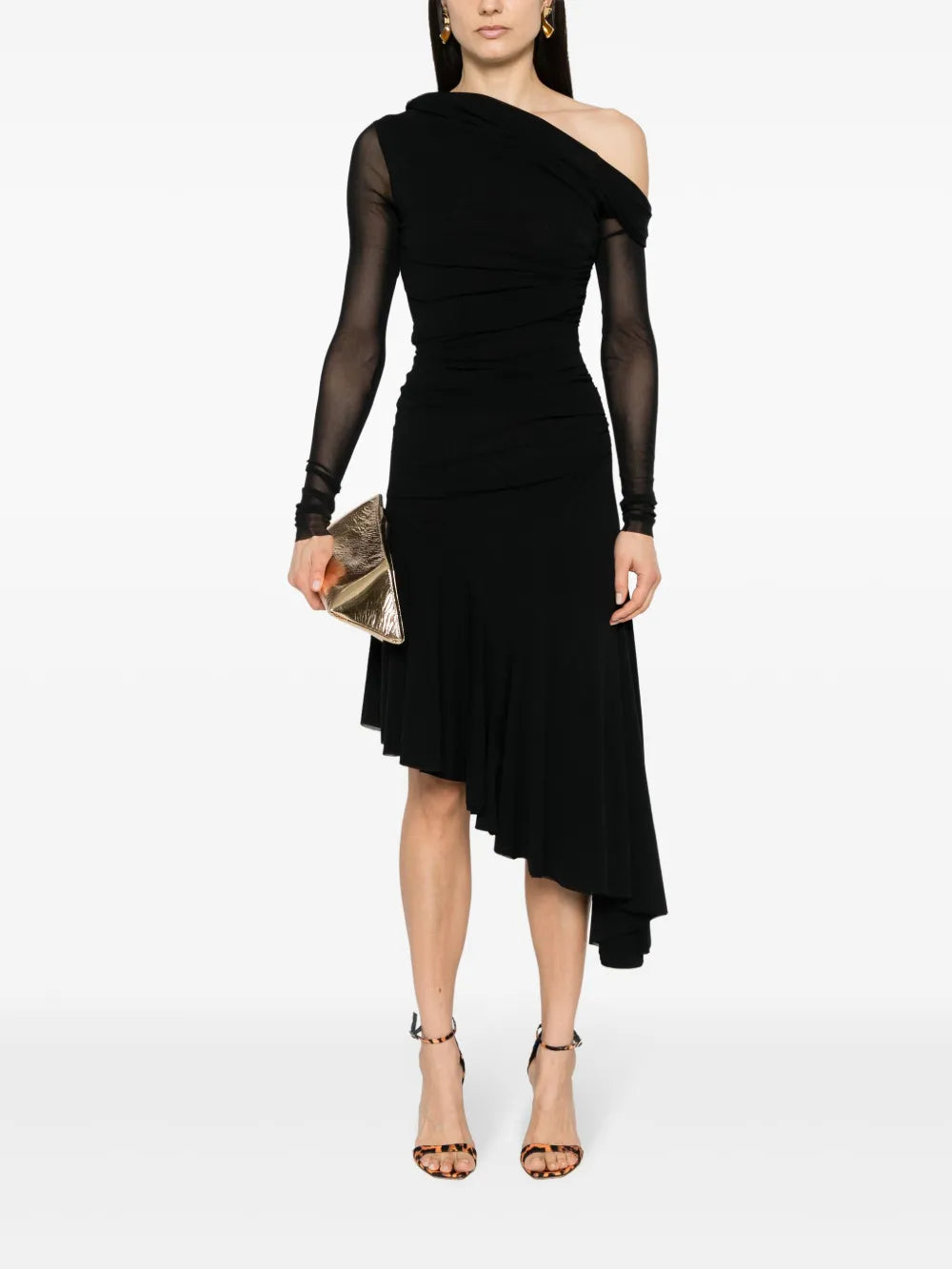 Asymmetric Off-Shoulder Dress