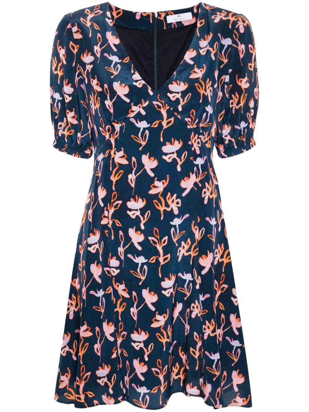 Abstract-Print Mini Dress