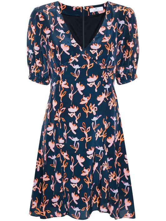 Abstract-Print Mini Dress