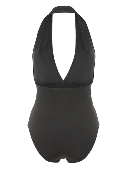 Halterneck Stretch-Jersey Swimsuit