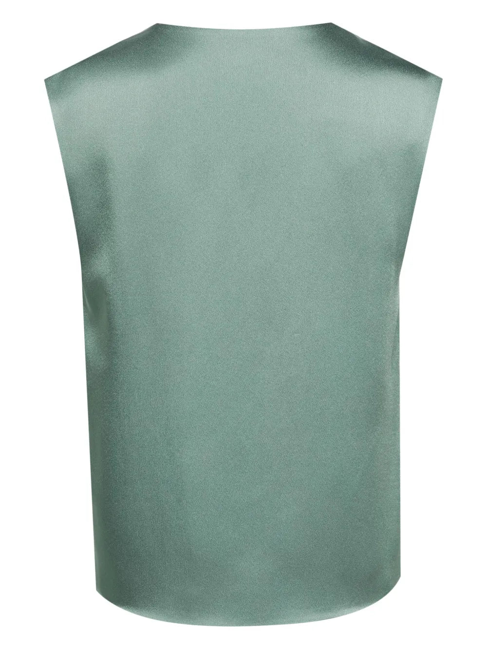 V-Neck Sleeveless Satin Blouse