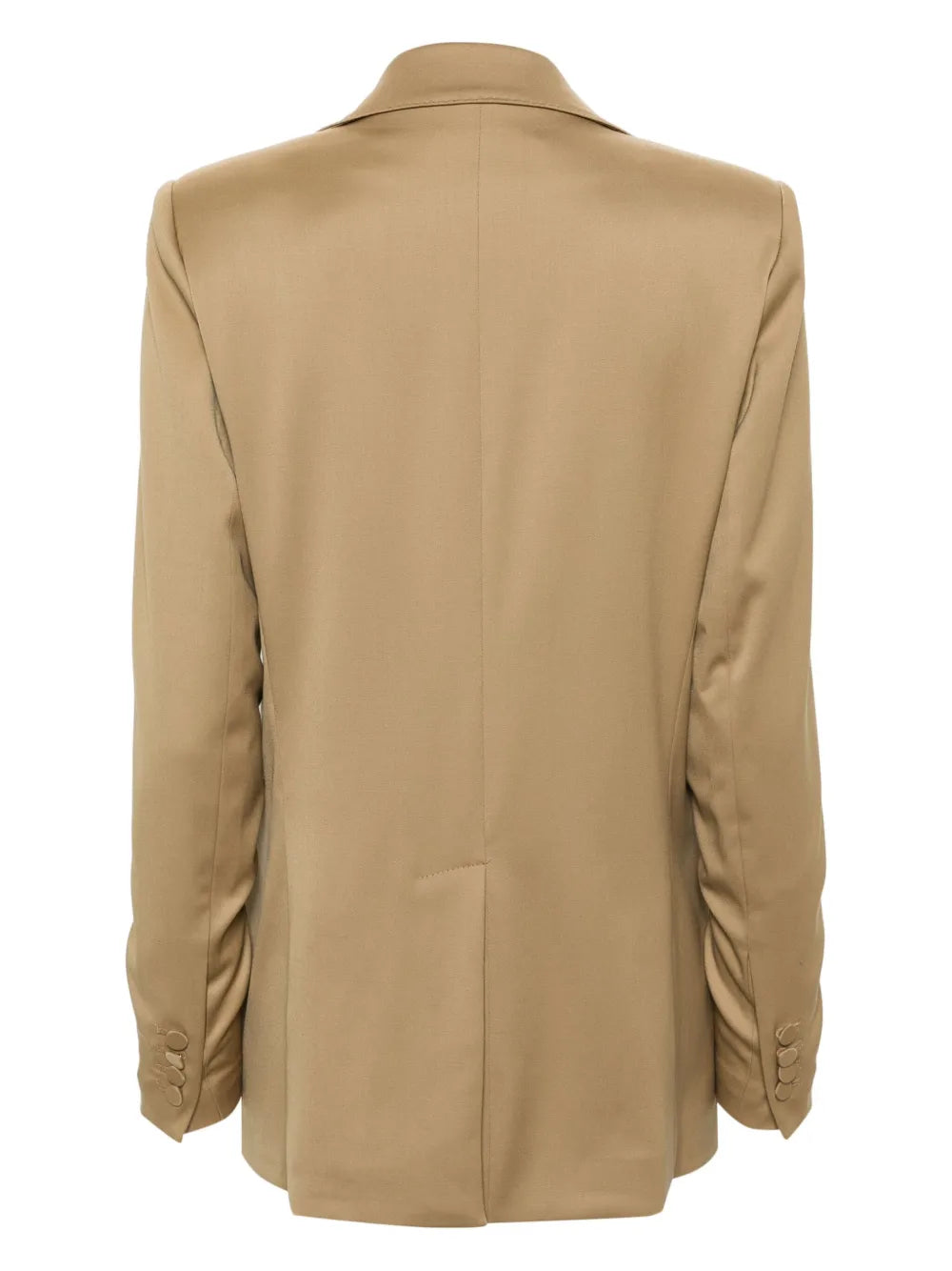 Single-Breasted Wool Blend Blazer