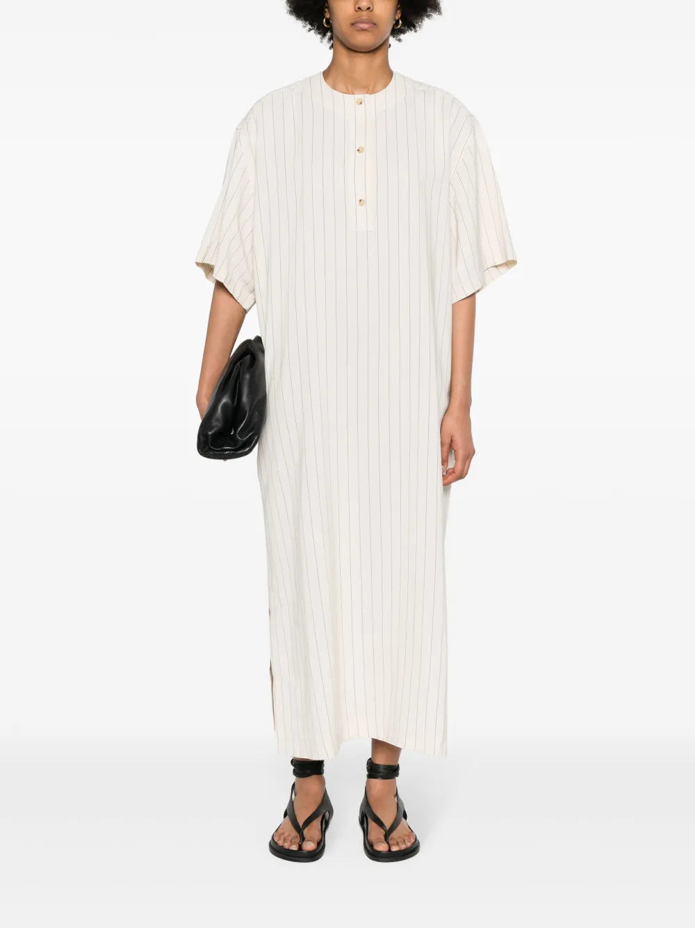 Pinstripe Midi Dress