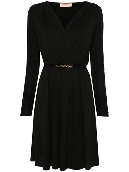 Textured Flared Mini Dress