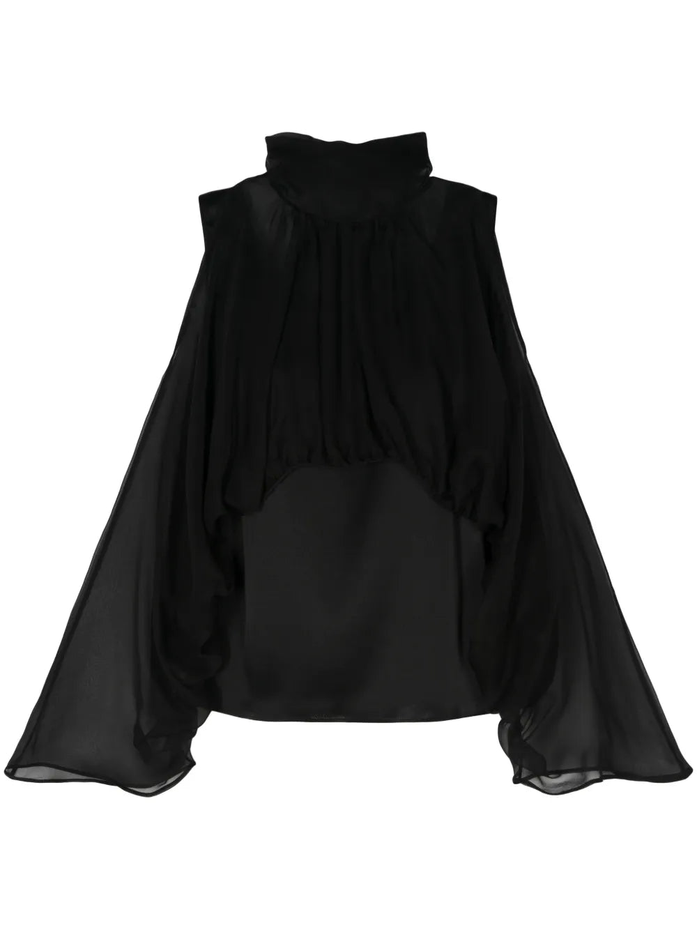 Chiffon Silk Hooded Blouse