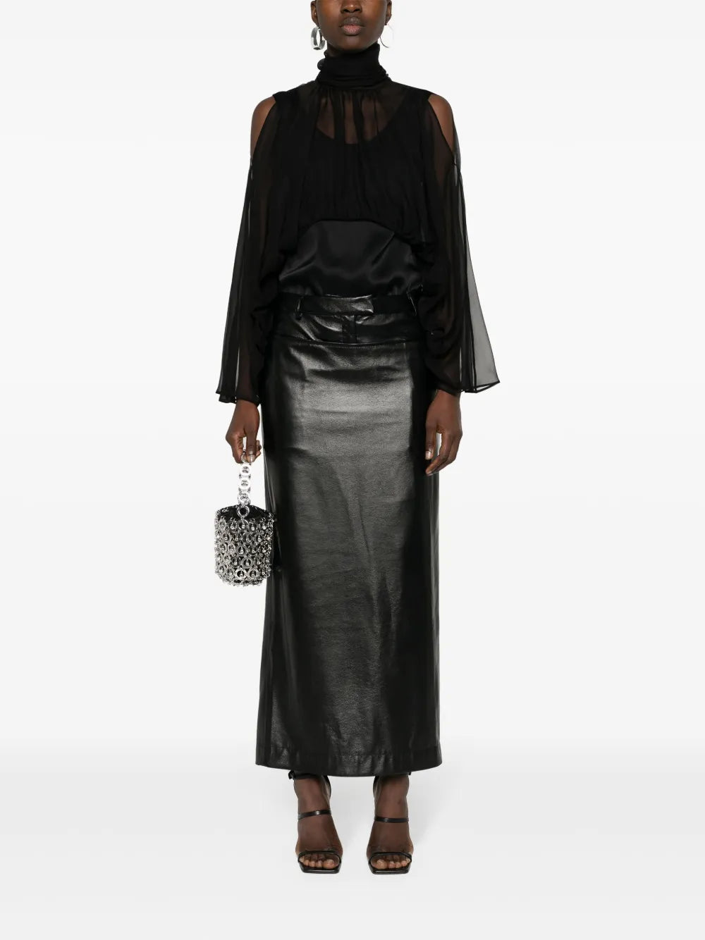 Chiffon Silk Hooded Blouse