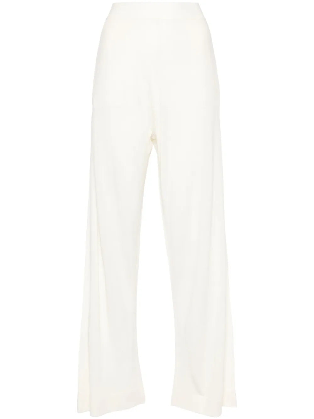 Fine-Knit Straight Trousers