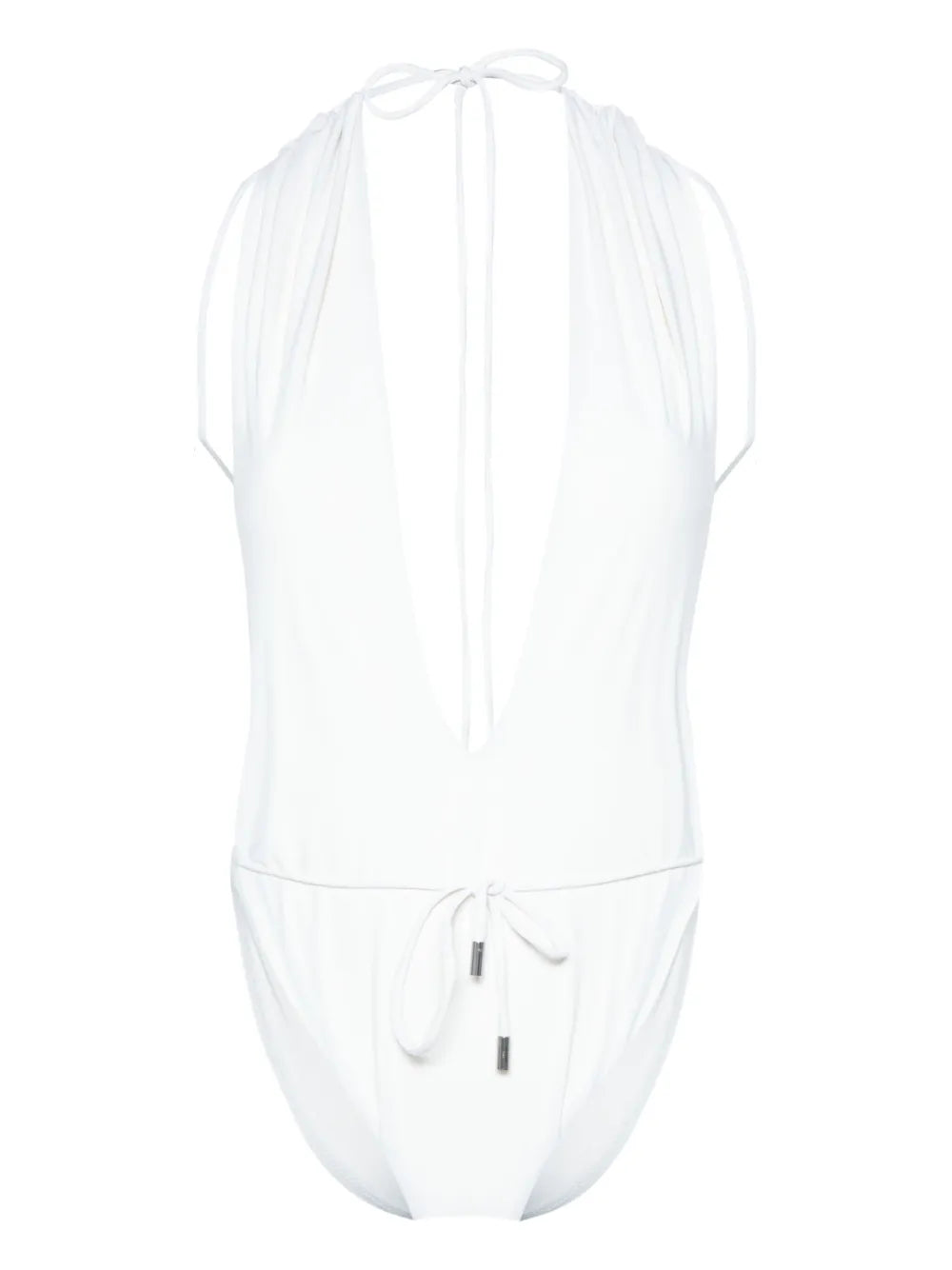 V-Neck Backless One-Piece