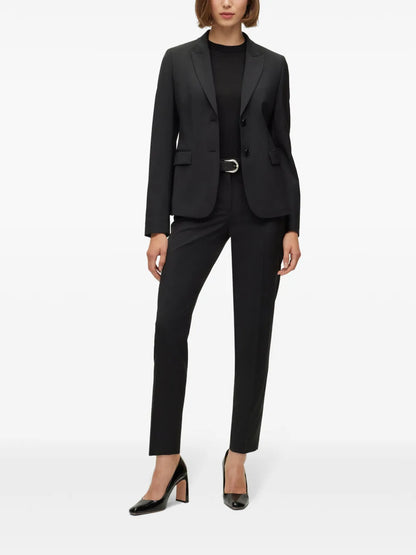 Notched-Lapel Wool Blazer