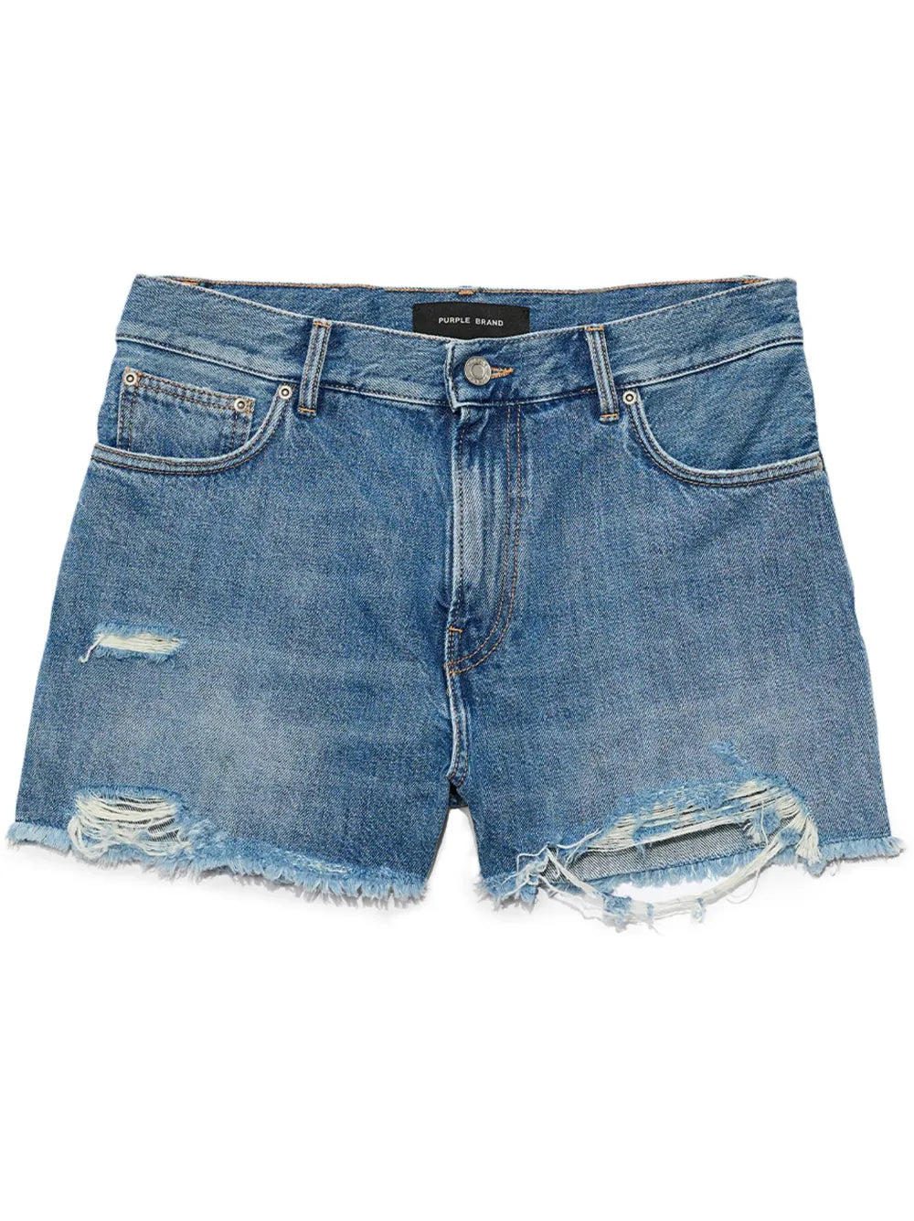 Distressed Denim Shorts
