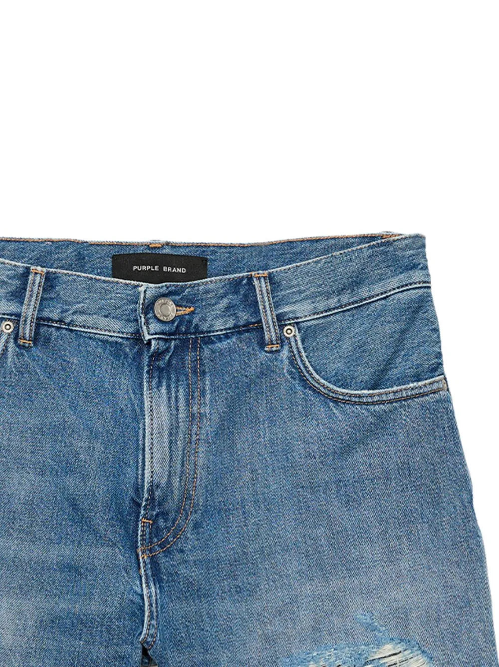 Distressed Denim Shorts