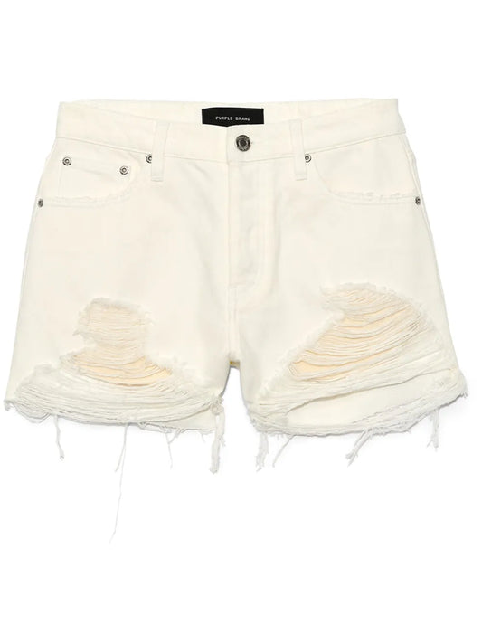 Distressed Denim Shorts