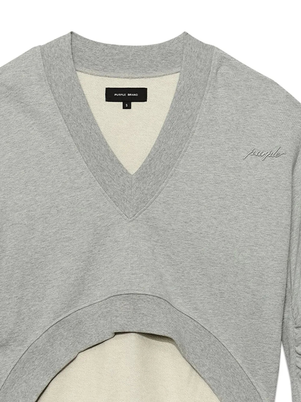 Asymmetric Cropped Sweatshirt
