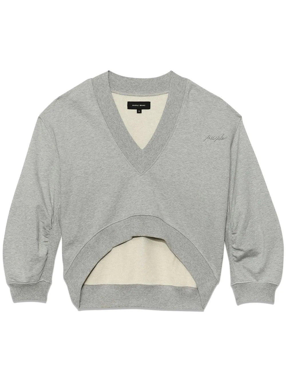 Asymmetric Cropped Sweatshirt