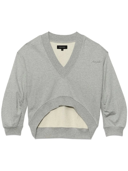 Asymmetric Cropped Sweatshirt