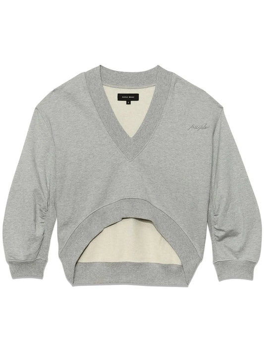 Asymmetric Cropped Sweatshirt