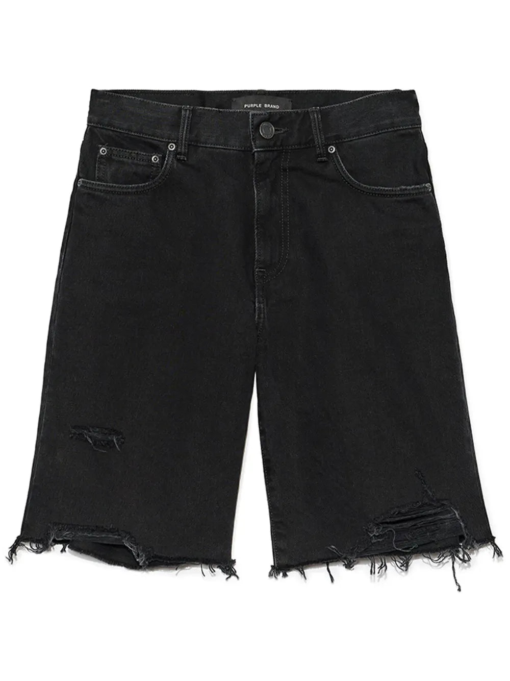Knee-Length Denim Shorts