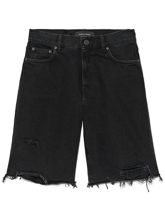 Knee-Length Denim Shorts
