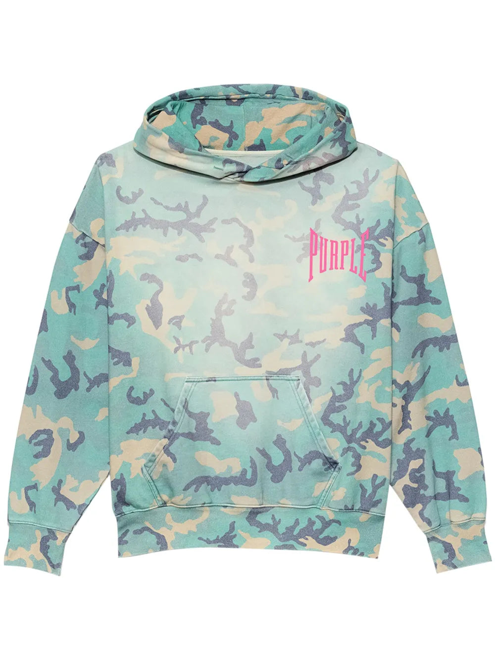 Camouflage-Print Cotton Hoodie