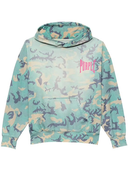 Camouflage-Print Cotton Hoodie