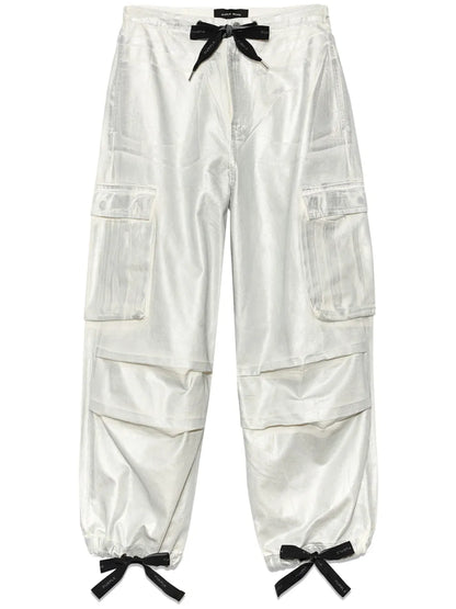 Metallic Cargo Trousers