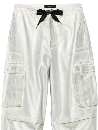 Metallic Cargo Trousers