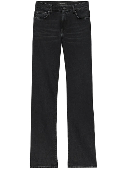 Cut-Out Flared Jeans