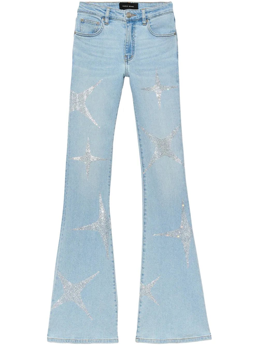 Rhinestone-Embellished Bootcut Jeans