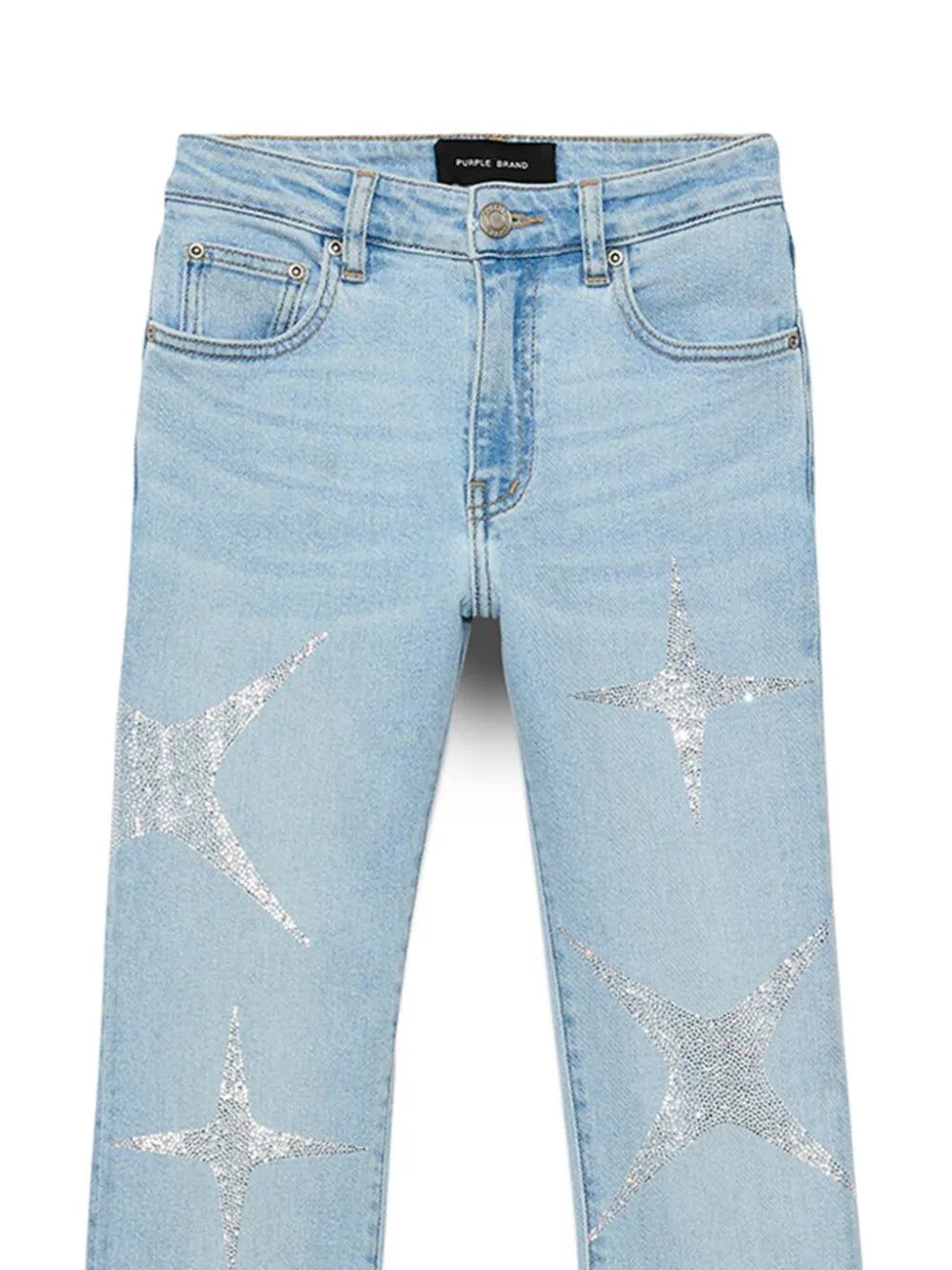 Rhinestone-Embellished Bootcut Jeans