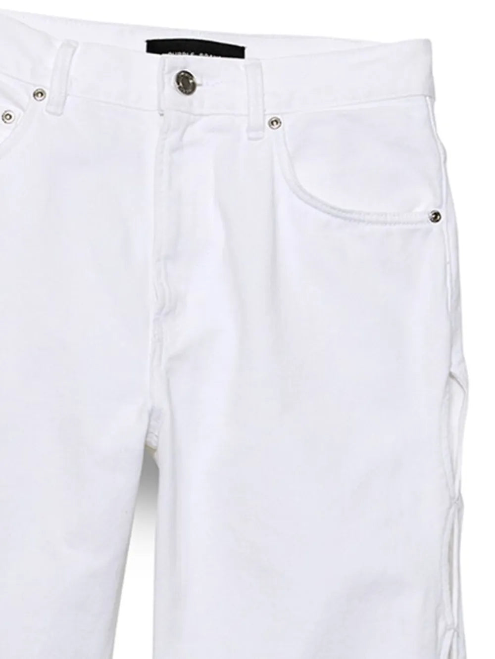 Cut-Out Wide-Leg Jeans