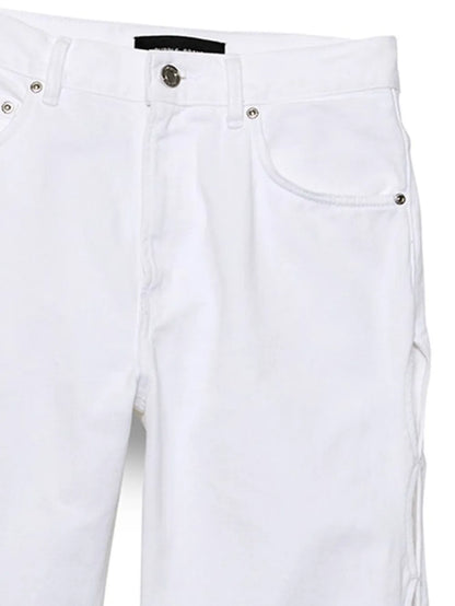 Cut-Out Wide-Leg Jeans