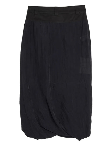 Twisted Hem Draped Skirt