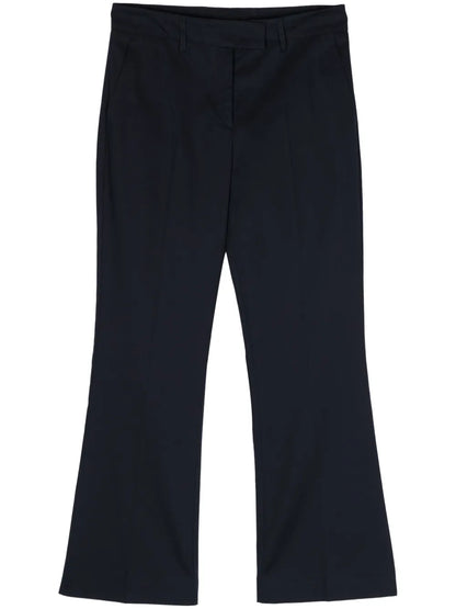 Cropped Flared Trousers
