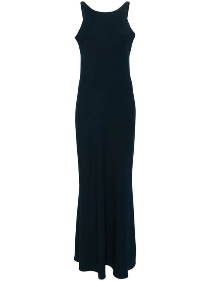 Sleeveless Crepe Maxi Dress