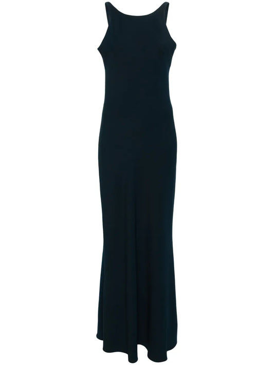 Sleeveless Crepe Maxi Dress