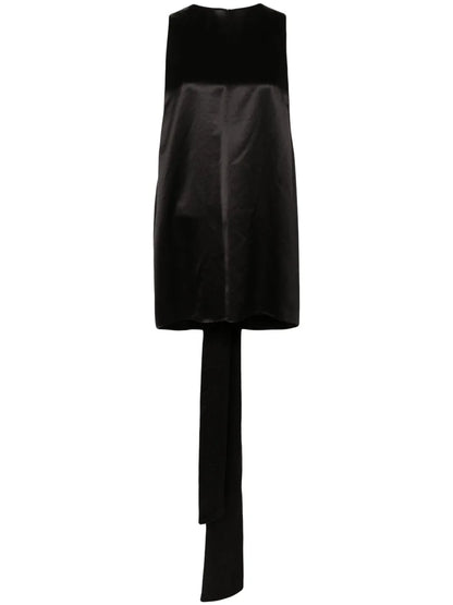 Tie-Back Silk Tank Top