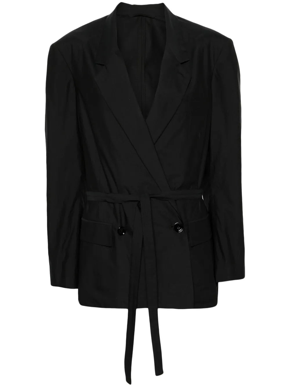 Belted Double-Breasted Blazer