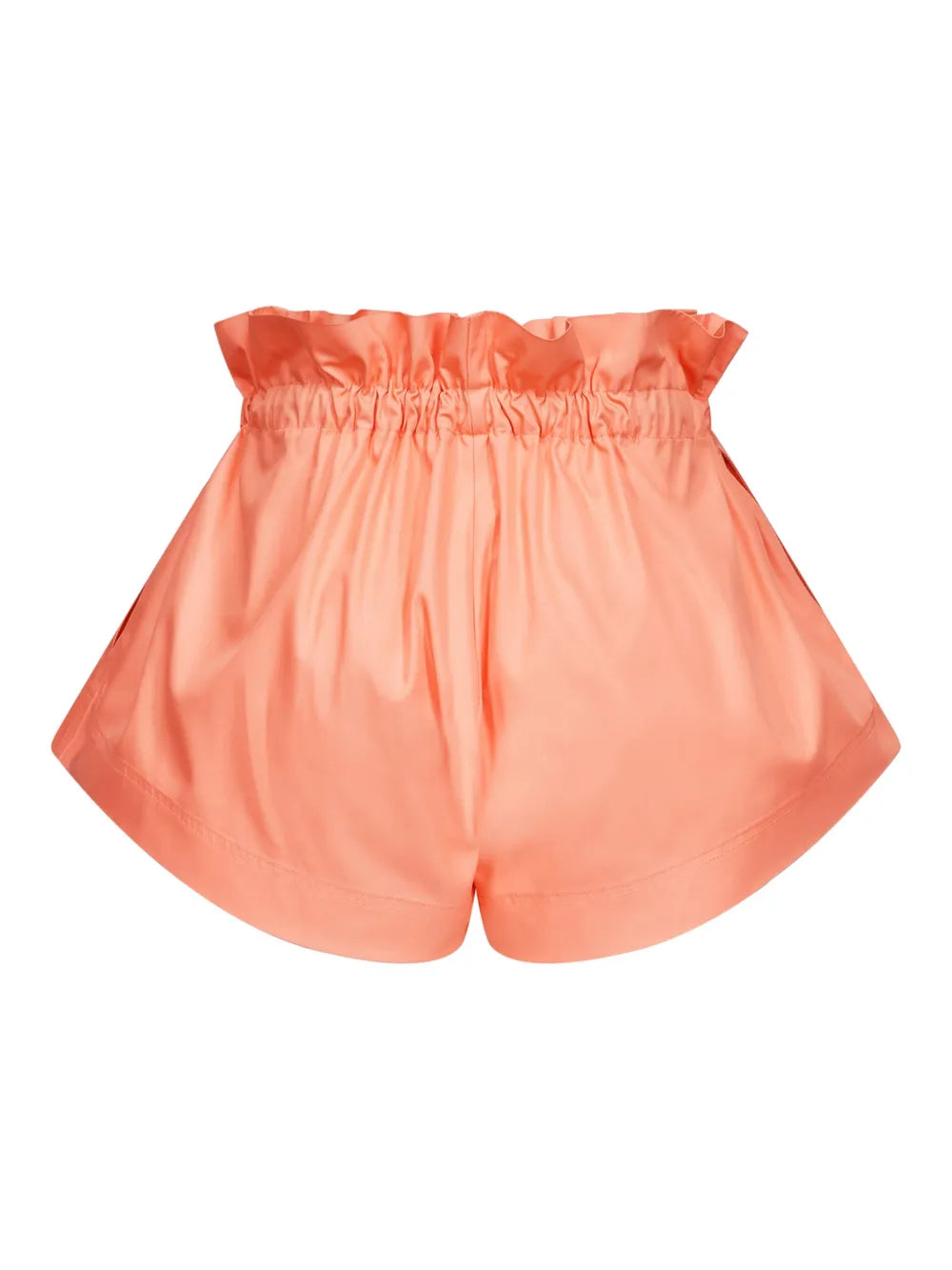 Ruffled-Waist Track Shorts