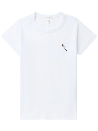 Embroidered Cotton T-Shirt