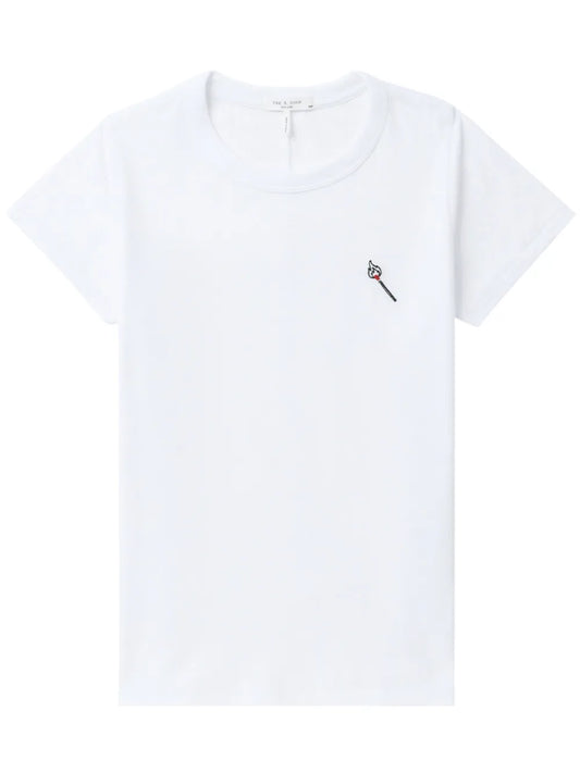 Embroidered Cotton T-Shirt