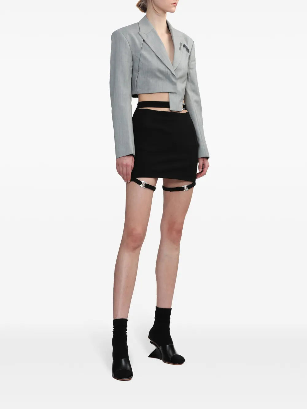 Asymmetric Virgin-Wool Blazer