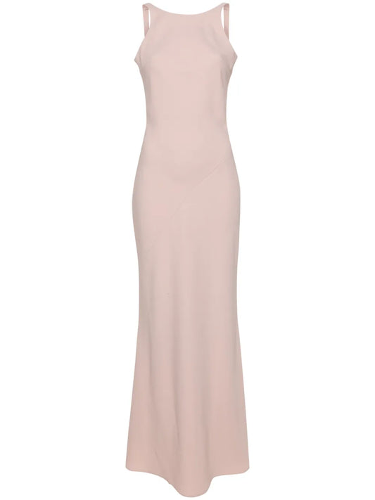 Sleeveless Crepe Maxi Dress