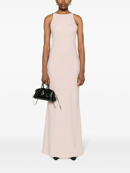 Sleeveless Crepe Maxi Dress